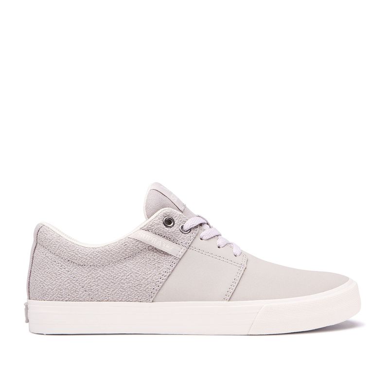 Supra Stacks Ii Vulc Low Top Schuhe Damen - HellGrau NKW10836